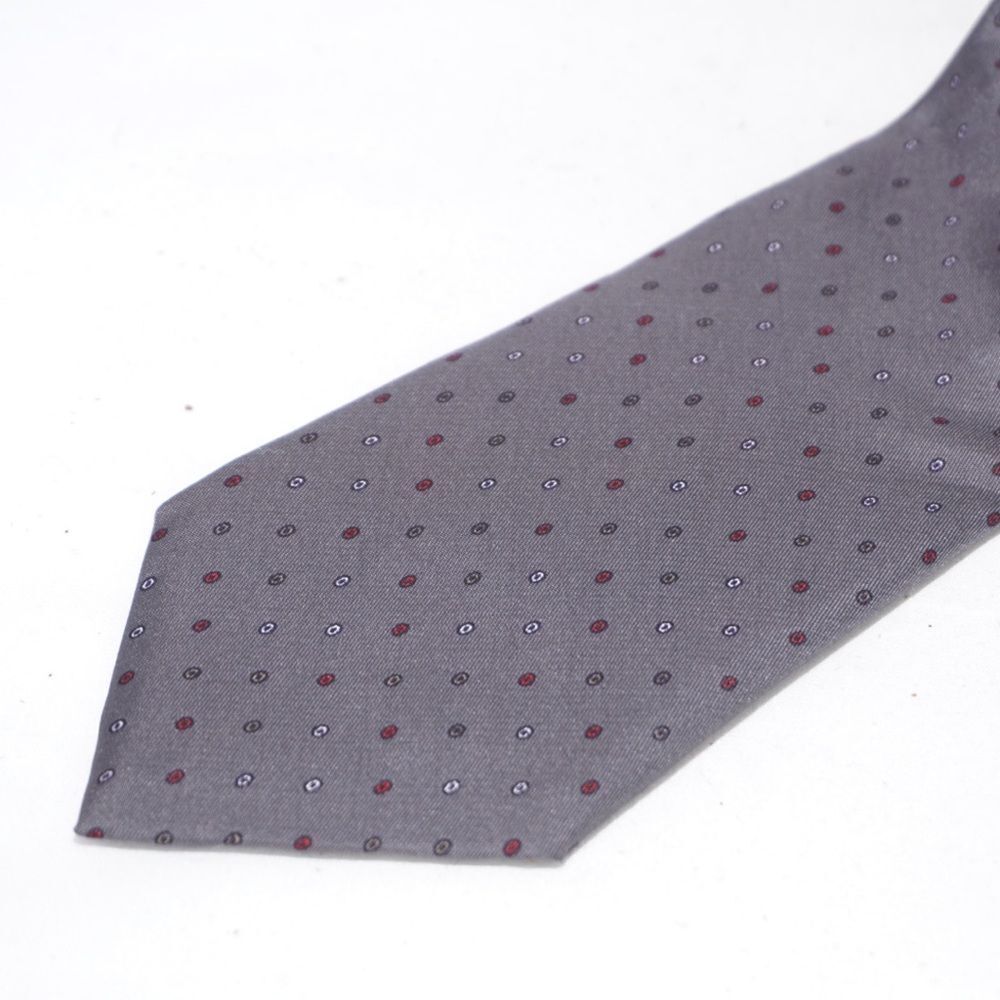 Christian Dior Paris | New York Gray Silk Tie - Picture 3 of 6